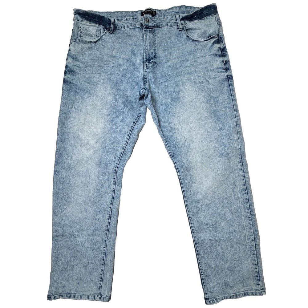 Southpole Jeans Mens 44X32‎ Blue Denim Distressed Stretch Loose Fit Y2K Acid EUC